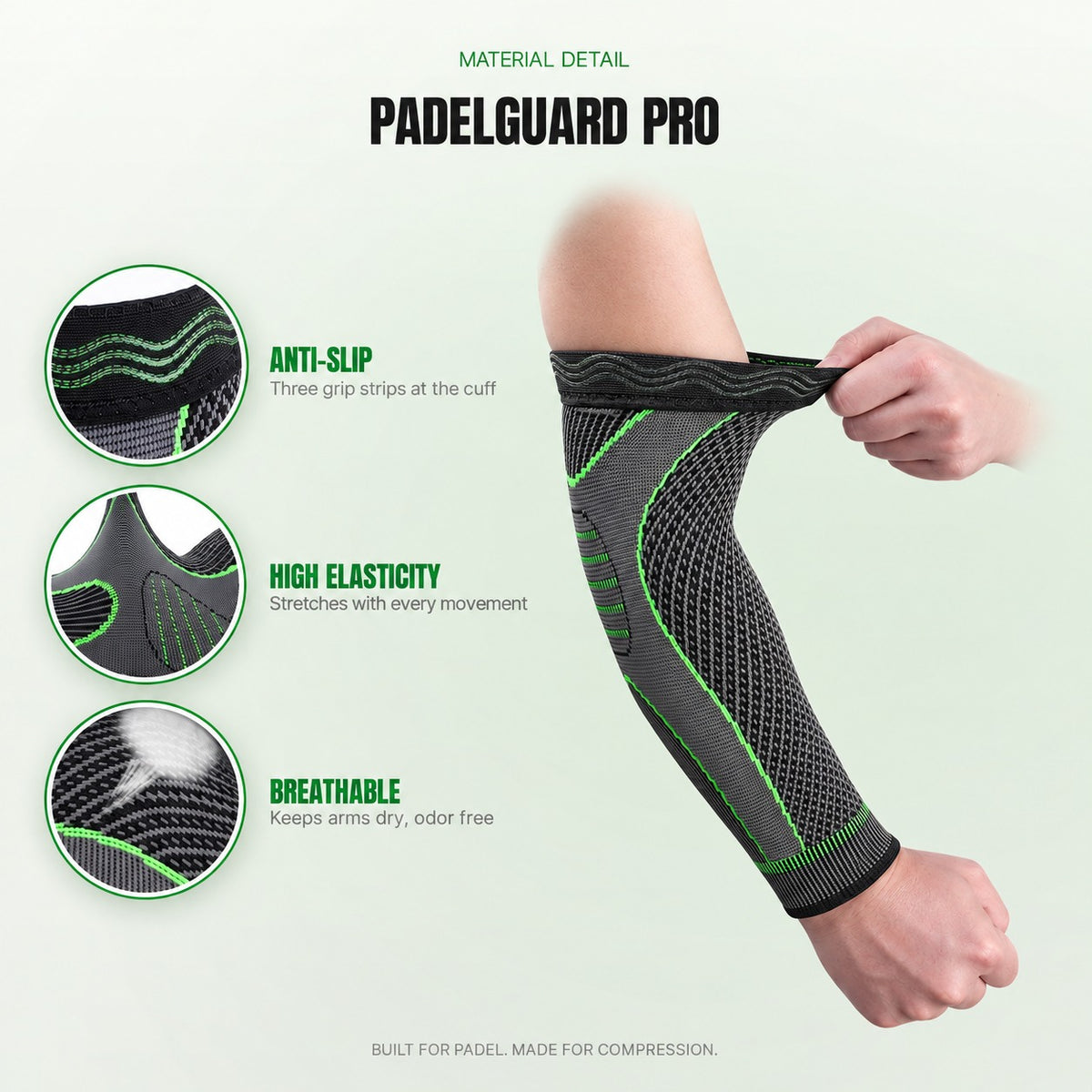 PadelGuard Pro — Elbow Compression Sleeve